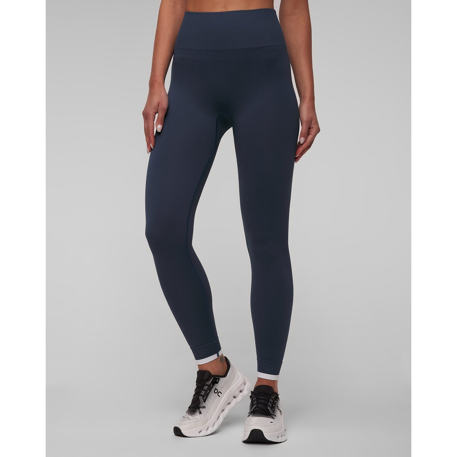 Niebieskie Leginsy Damskie The Upside Form Seamless 25in Midi Pant