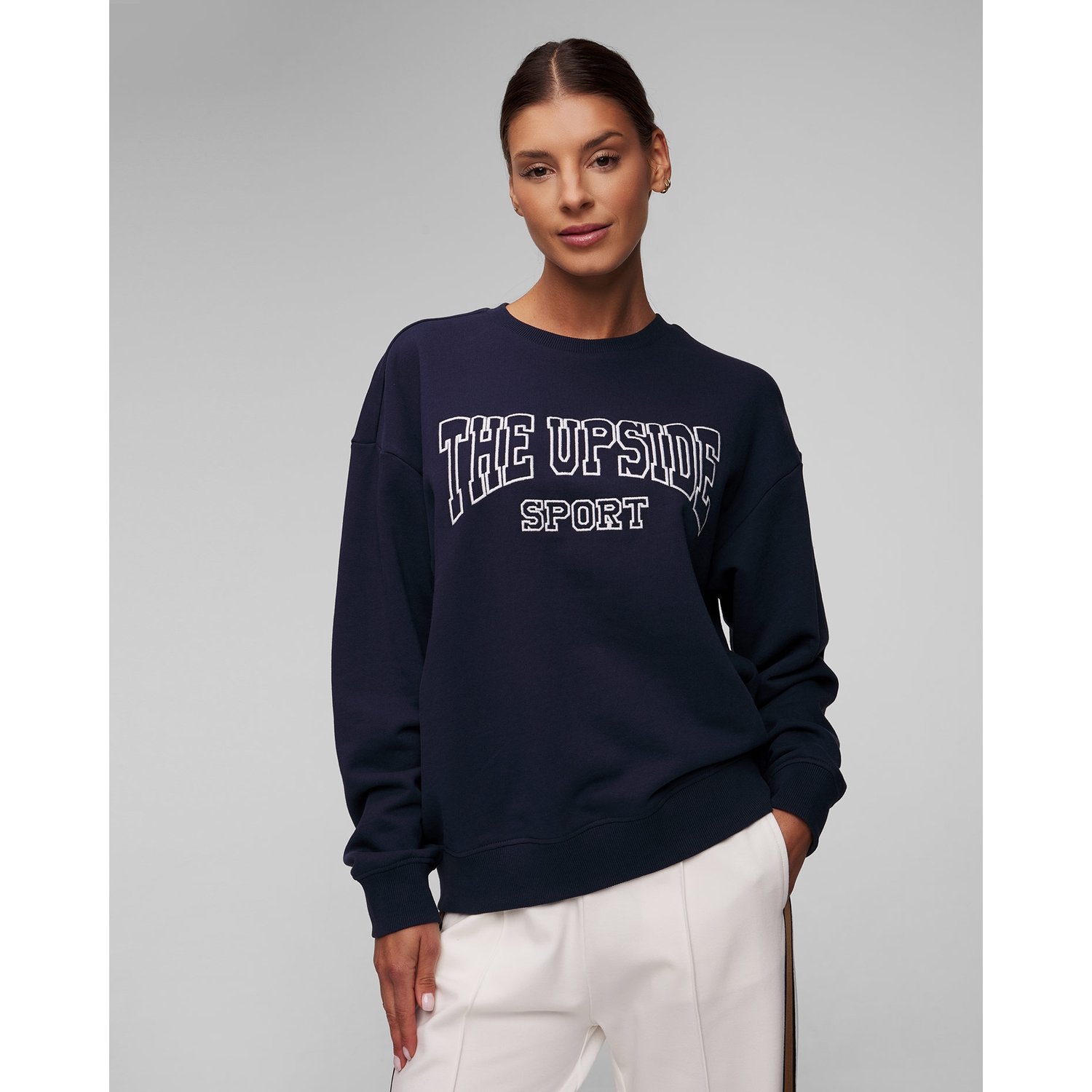 Granatowa Bluza Damska The Upside Ivy League Saturn Crew