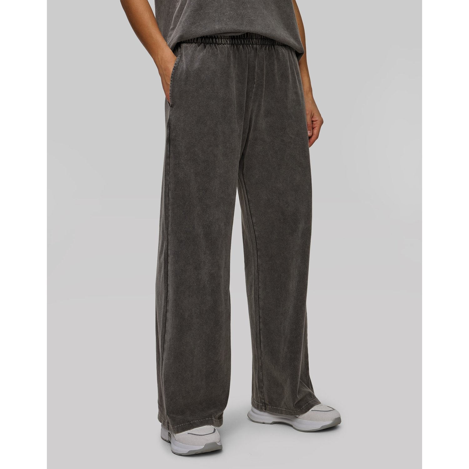 Szare Spodnie Damskie The Upside Soho Tokio Wide Leg