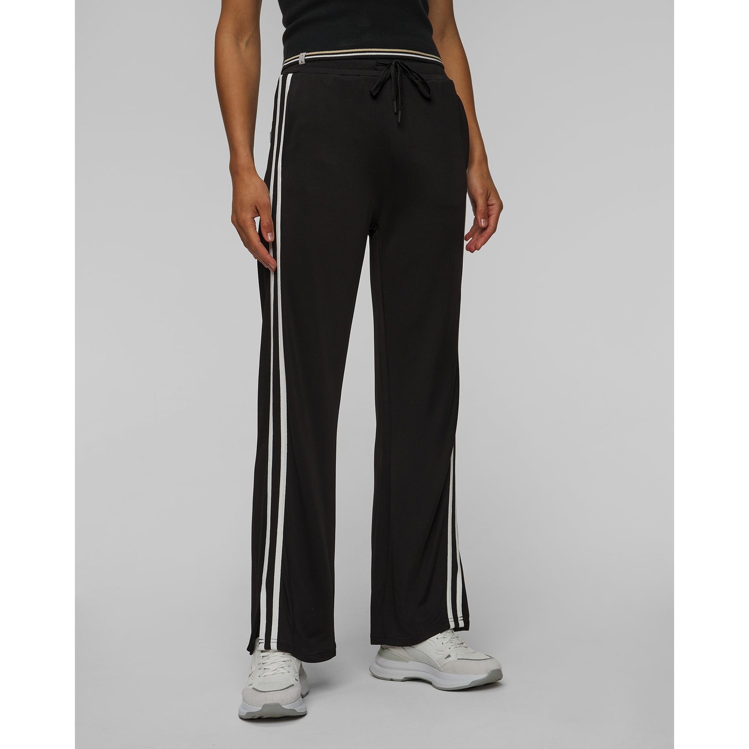 Czarne Spodnie Damskie The Upside Roma Pant