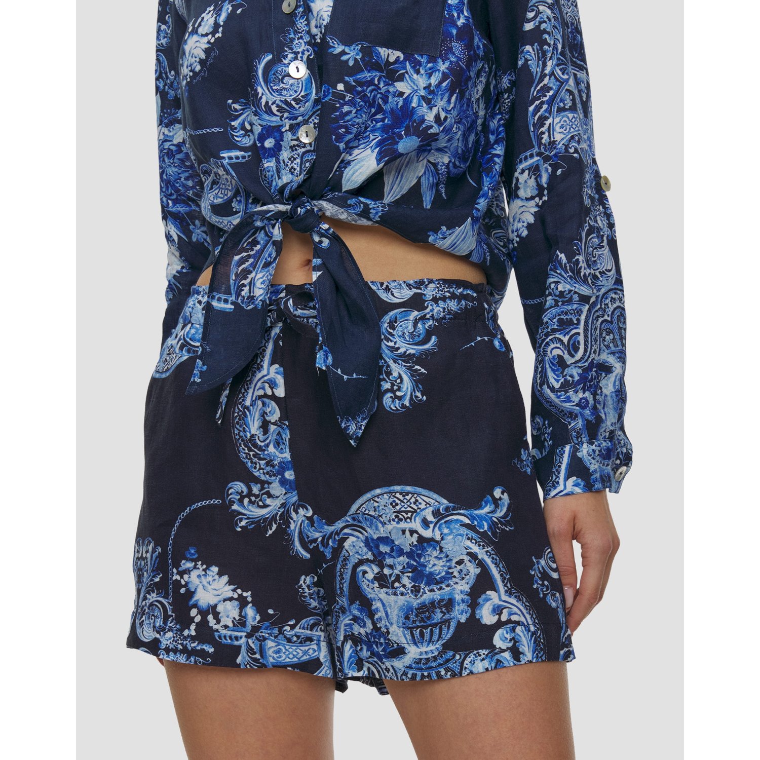 Szorty Lniane Damskie Positano Couture Sisma