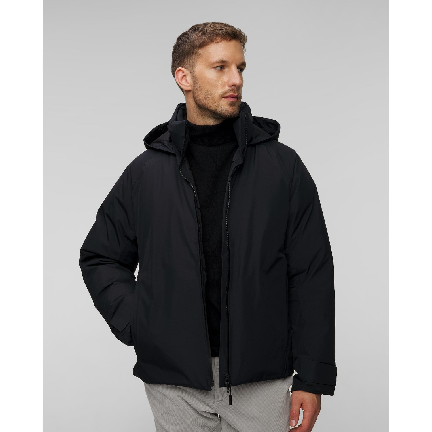 Wodoodporna Kurtka Puchowa Męska Goldwin Gore-tex 900fp Czarna