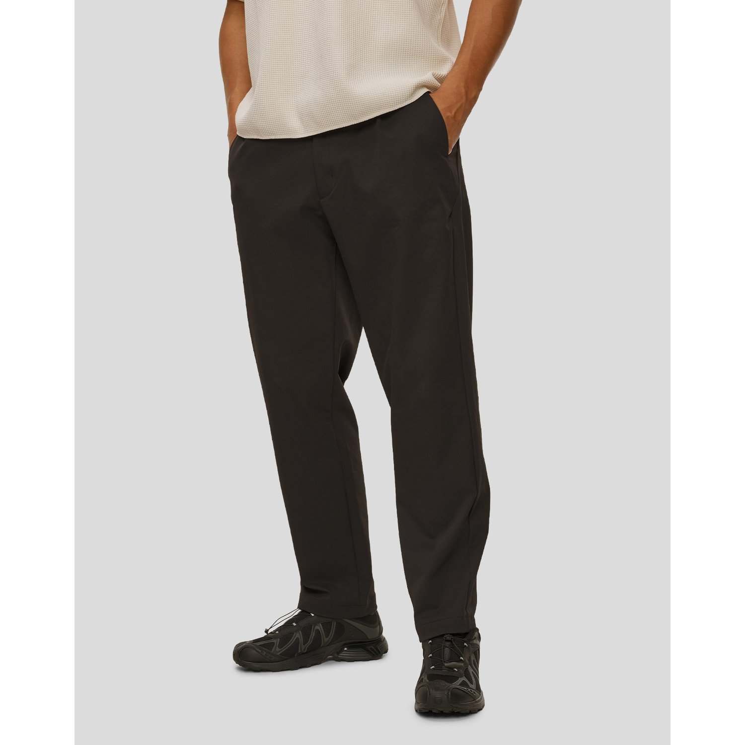 Spodnie Męskie Goldwin One Tuck Tapered Stretch Pants Czarne