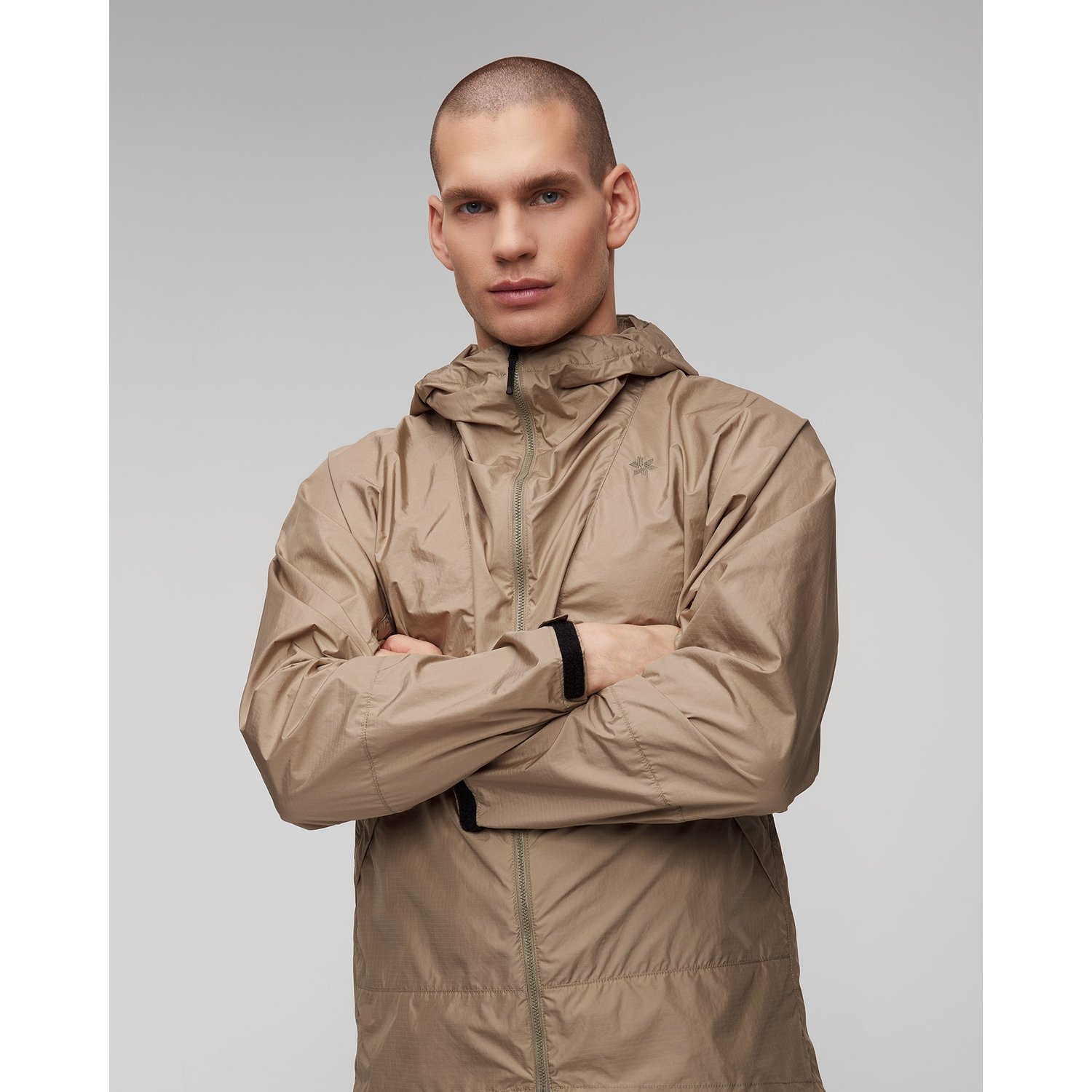 Beżowa Kurtka Wiatrówka Męska Goldwin Rip-stop Light Jacket