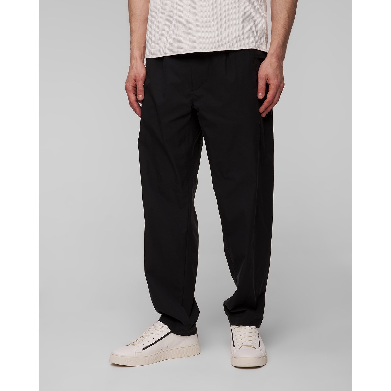 Czarne Spodnie Męskie Goldwin All Direction Stretch Tapered Pants
