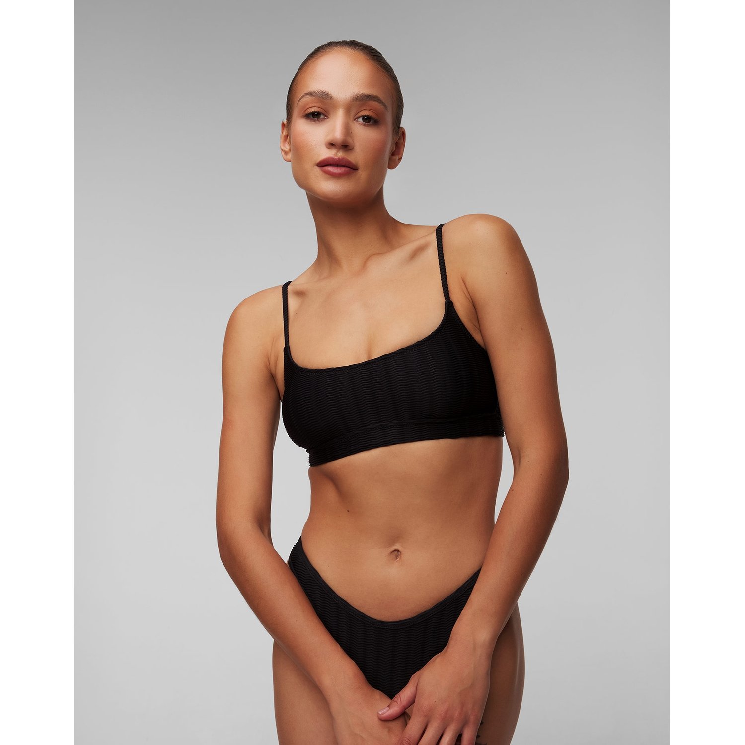 Czarna Góra Od Stroju Kąpielowego Damska Billabong Cg Wave Trip Banded Tank