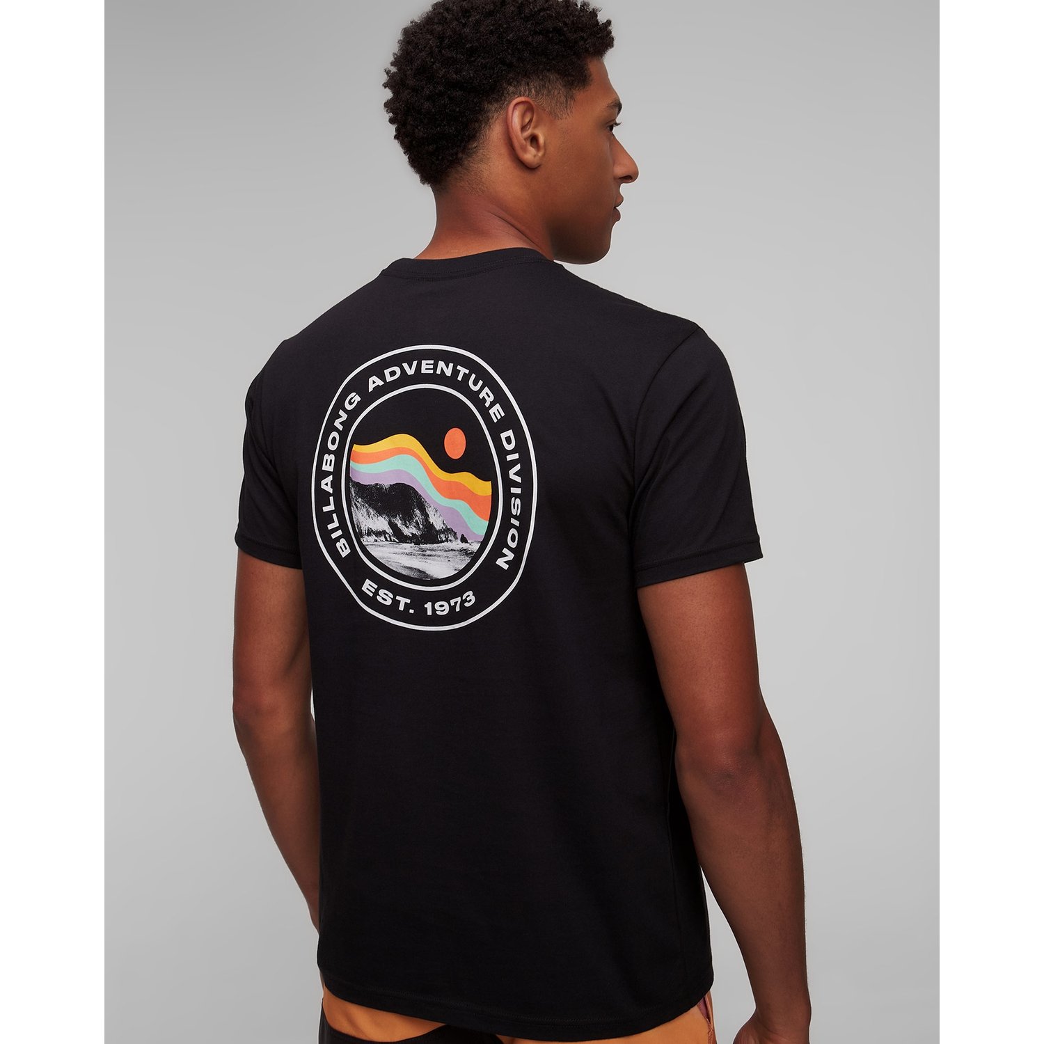 Czarny T-shirt Męski Billabong Rockies Ss