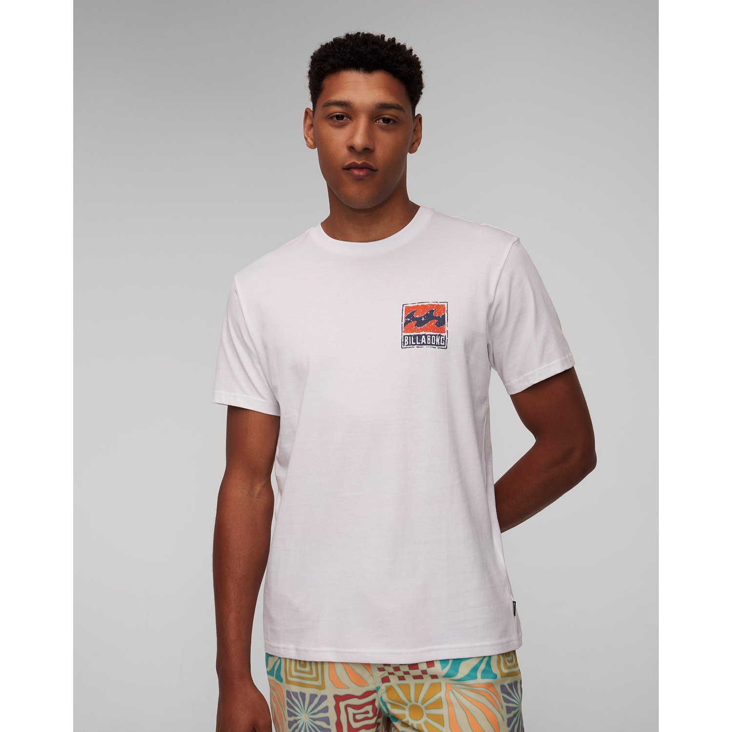 Biały T-shirt Męski Billabong Stamp