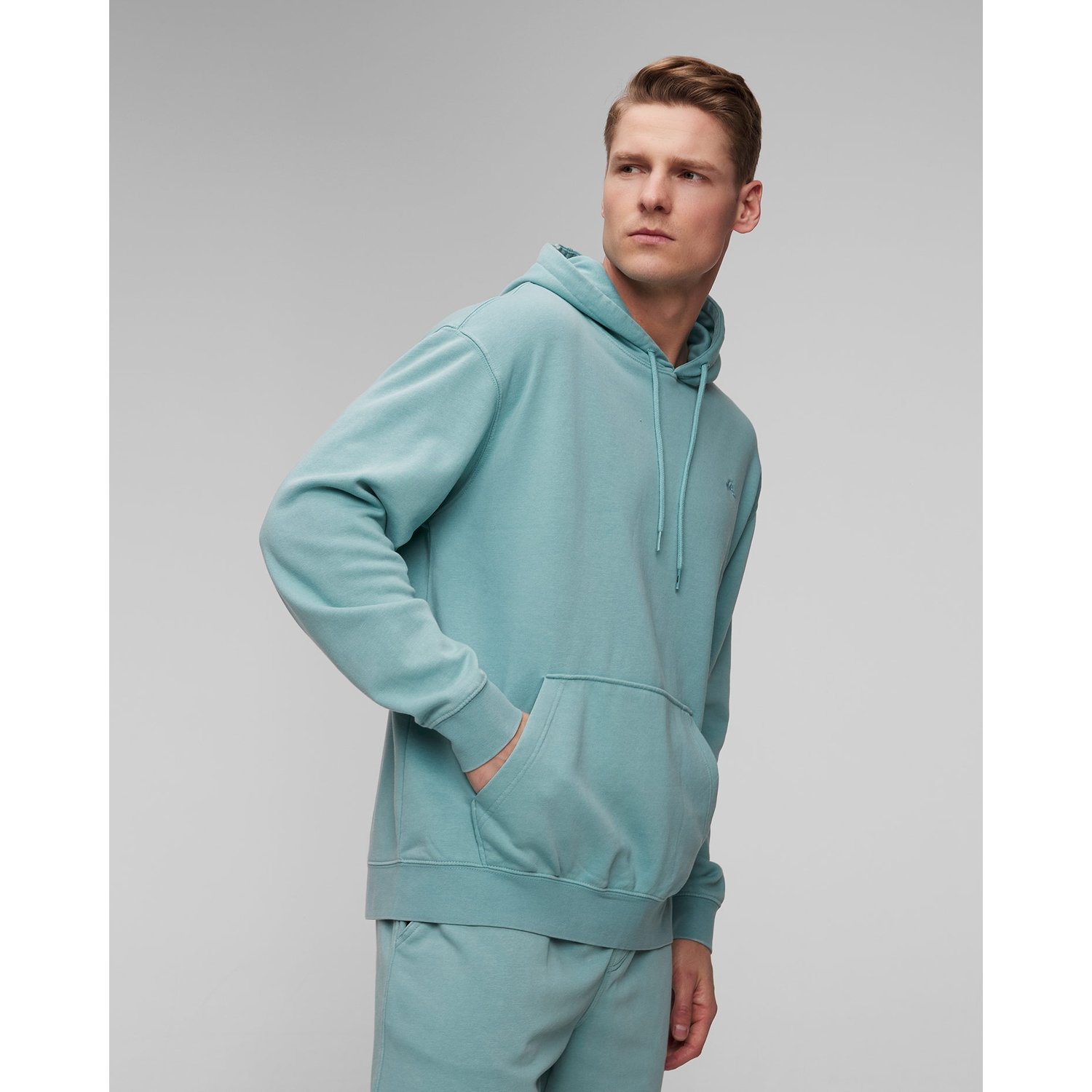 Jasnoniebieska Bluza Męska Quiksilver Salt Water Hoodie