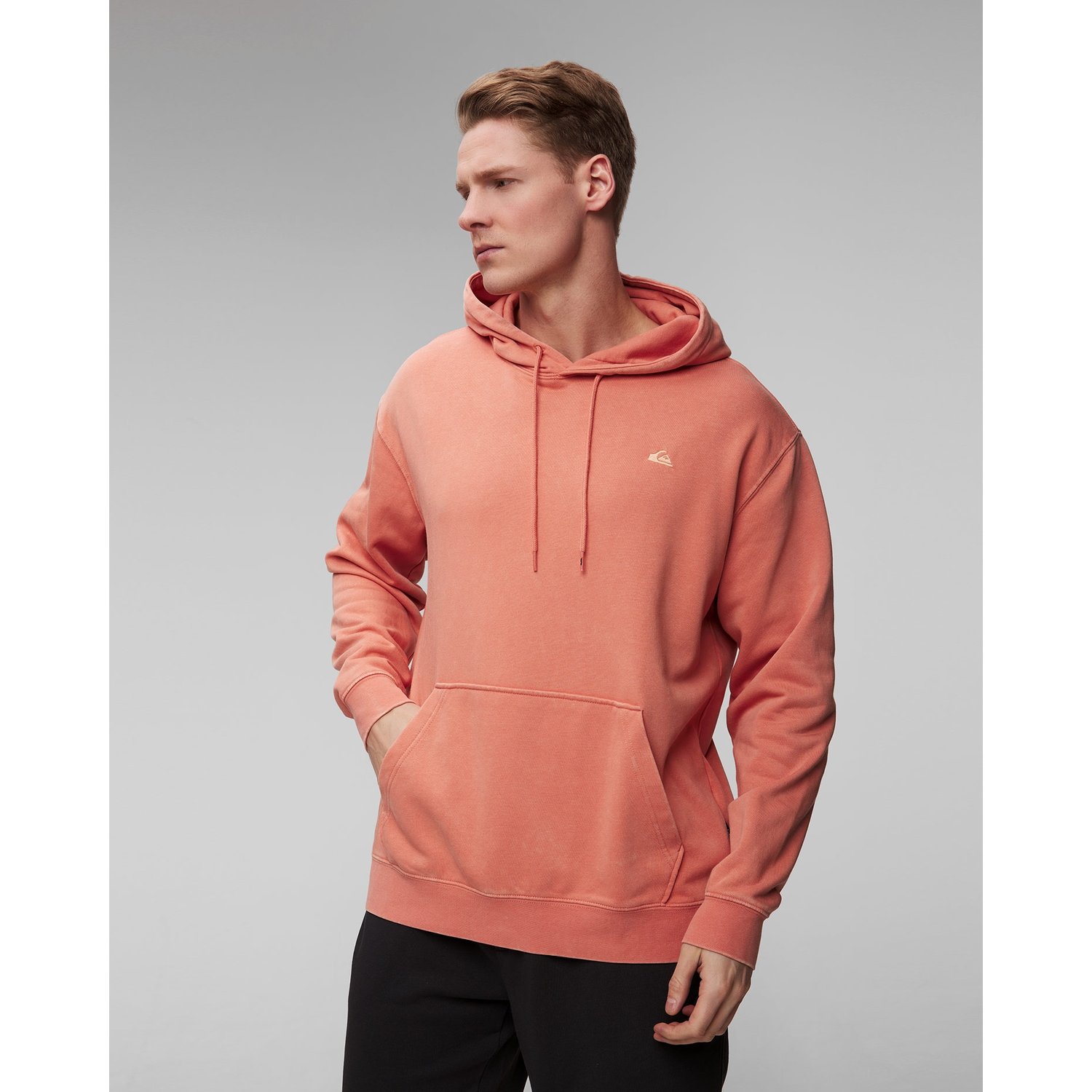 Pomarańczowa Bluza Męska Quiksilver Salt Water Hoodie