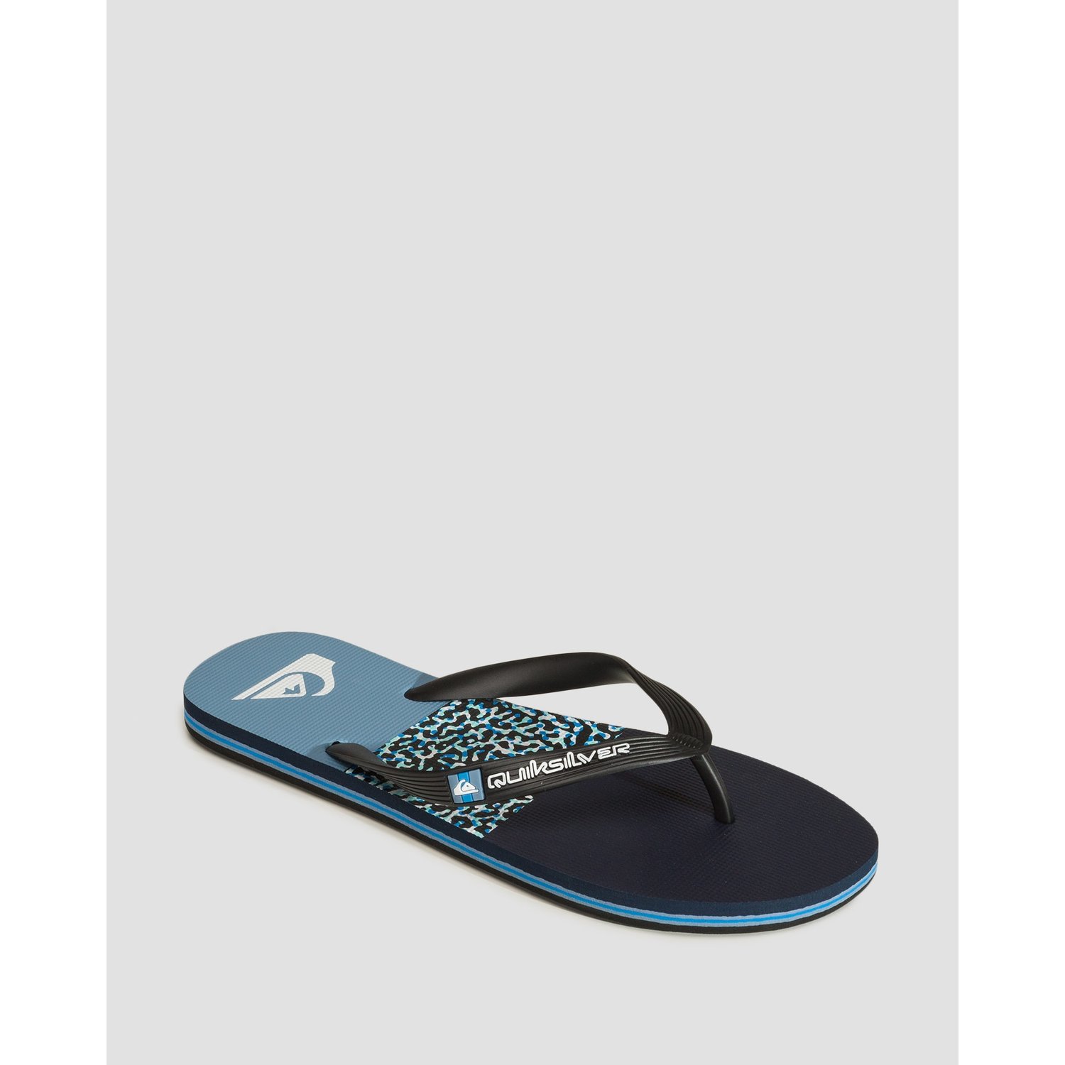 Granatowo-niebieskie Japonki Męskie Quiksilver Molokai Stripe
