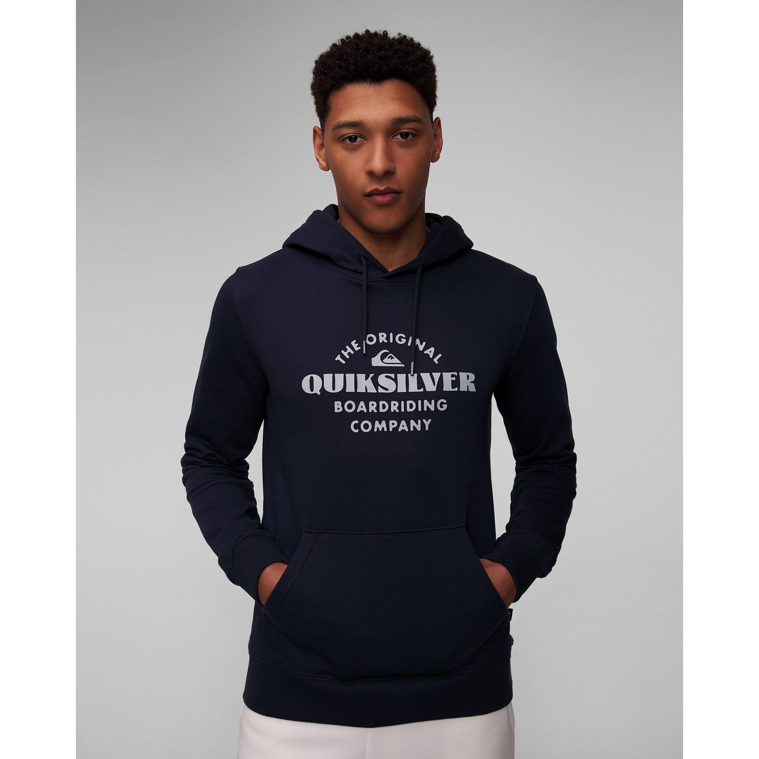 Granatowa Bluza Męska Quiksilver Tradesmith Hoodie