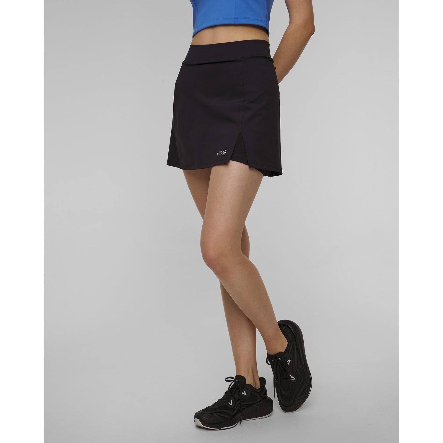 Spódniczka Tenisowa Damska Casall Court Slit Skirt Czarna