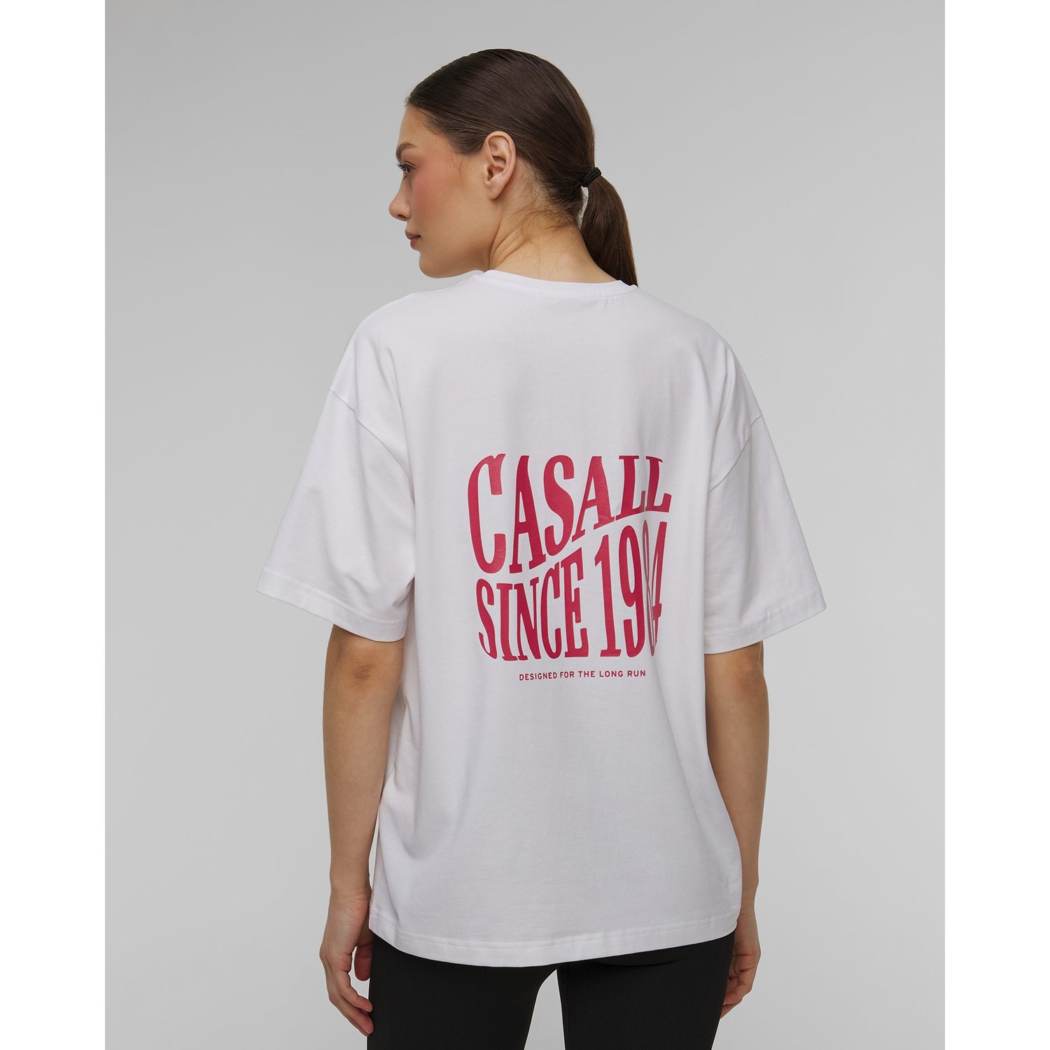 Top Damski Casall Oversized Cotton Blend Tee Biały