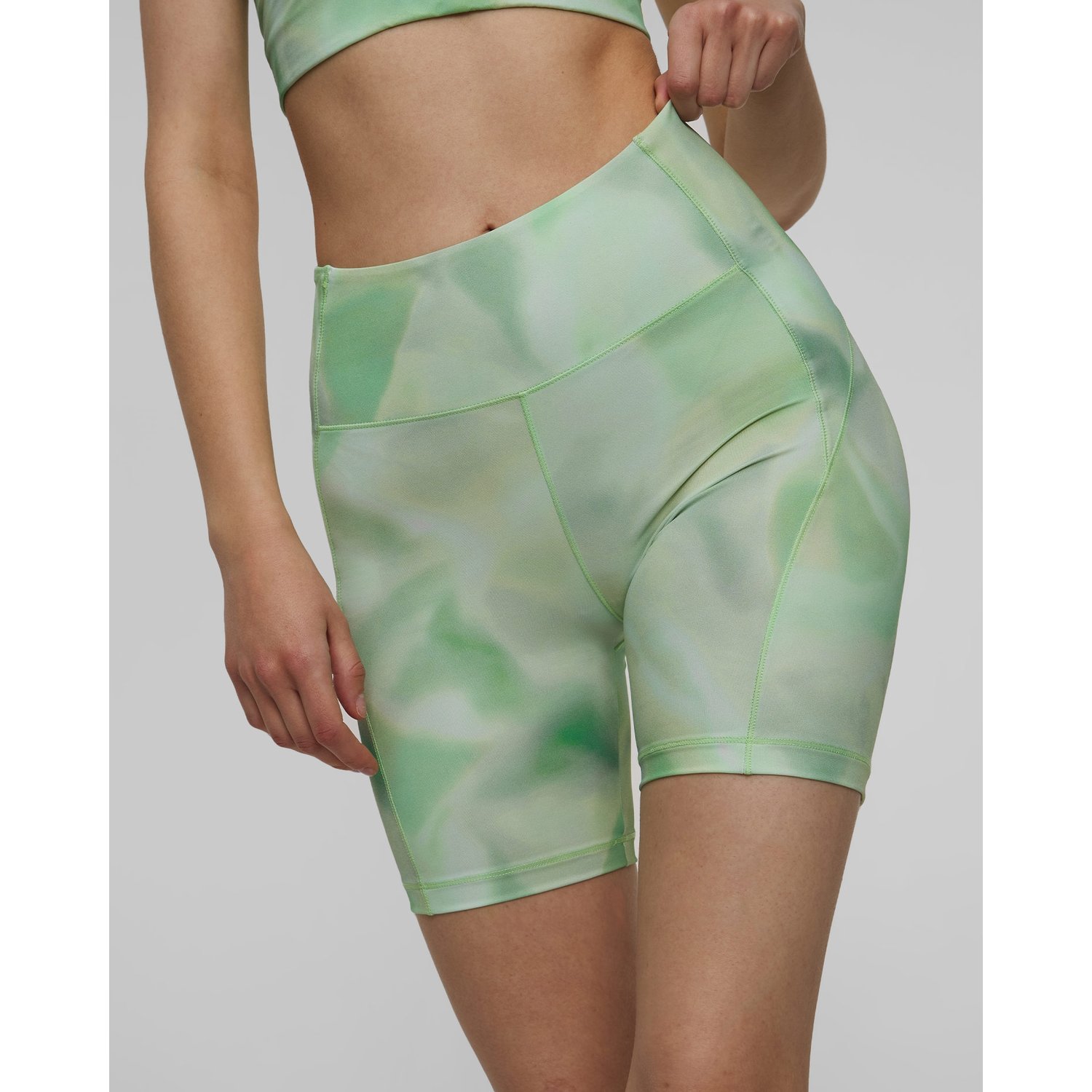 Spodenki Treningowe Damskie Casall  High Waist Bike Shorts Zielone