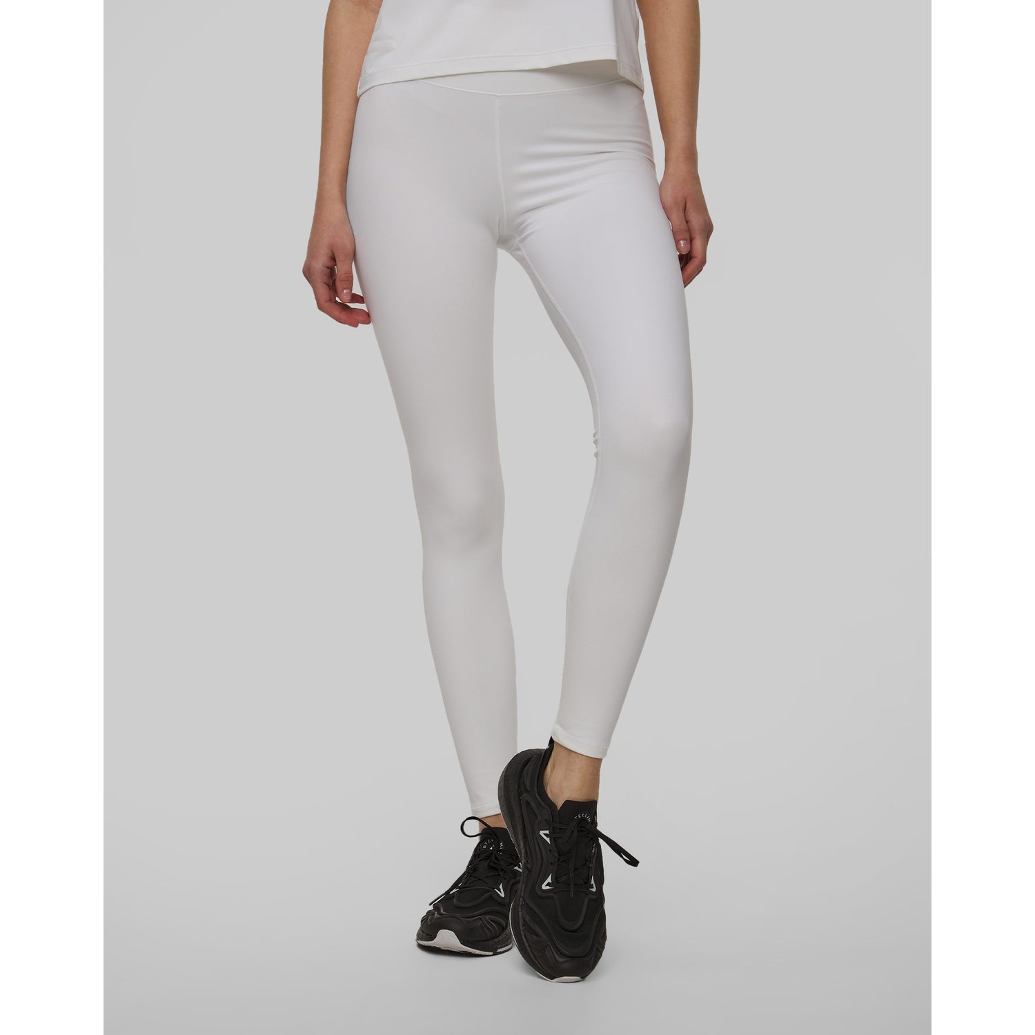 Leginsy Z Wysokim Stanem Damskie Casall Grace High Waist Tights Białe