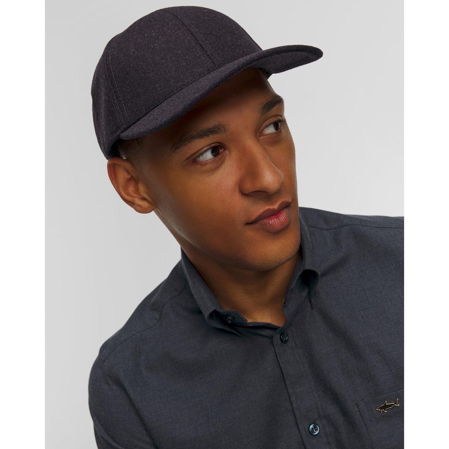 Granatowa czapka z daszkiem Varsity Merino Wool