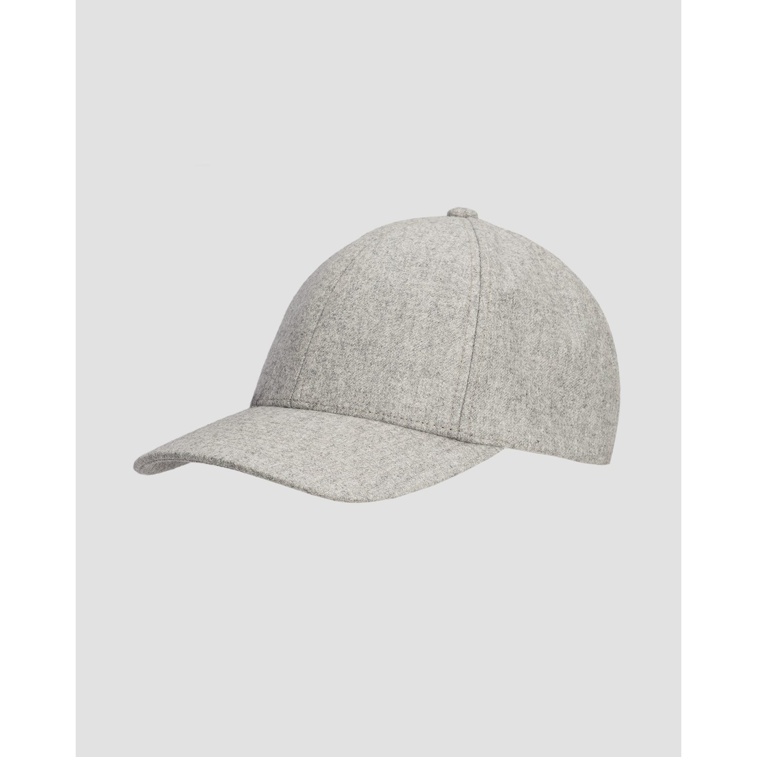 Szara Czapka Z Daszkiem Varsity Virgin Wool