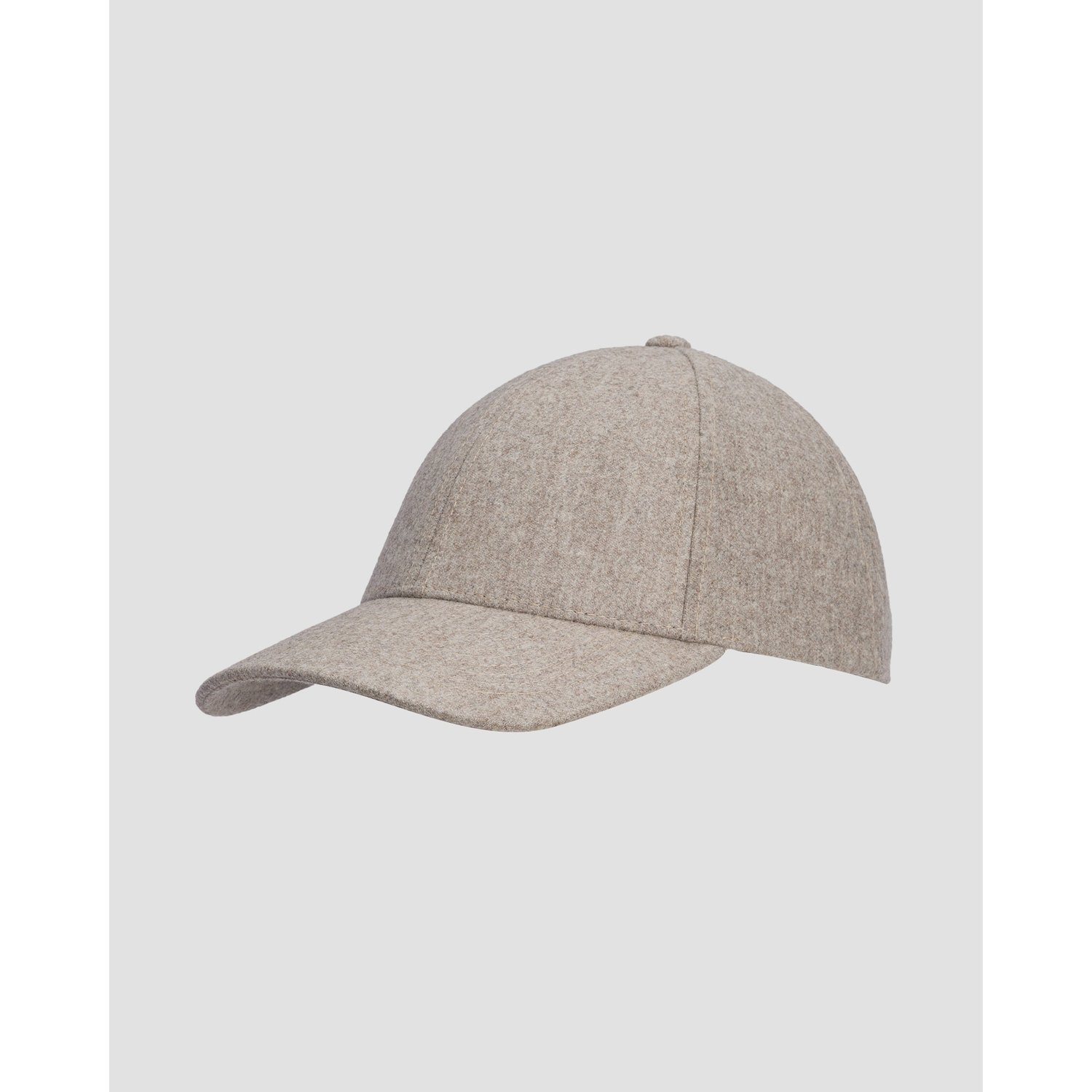 Beżowa Czapka Z Daszkiem Varsity Virgin Wool