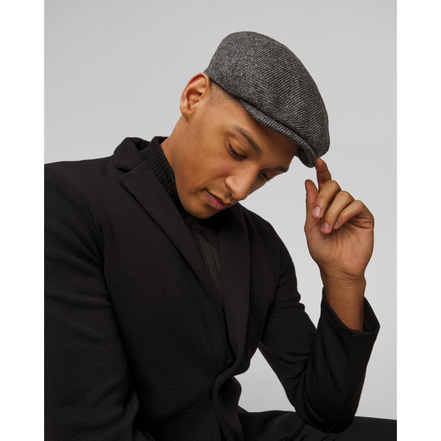 Kaszkiet Wełniany Męski Stetson Driver Cap Wool Szary