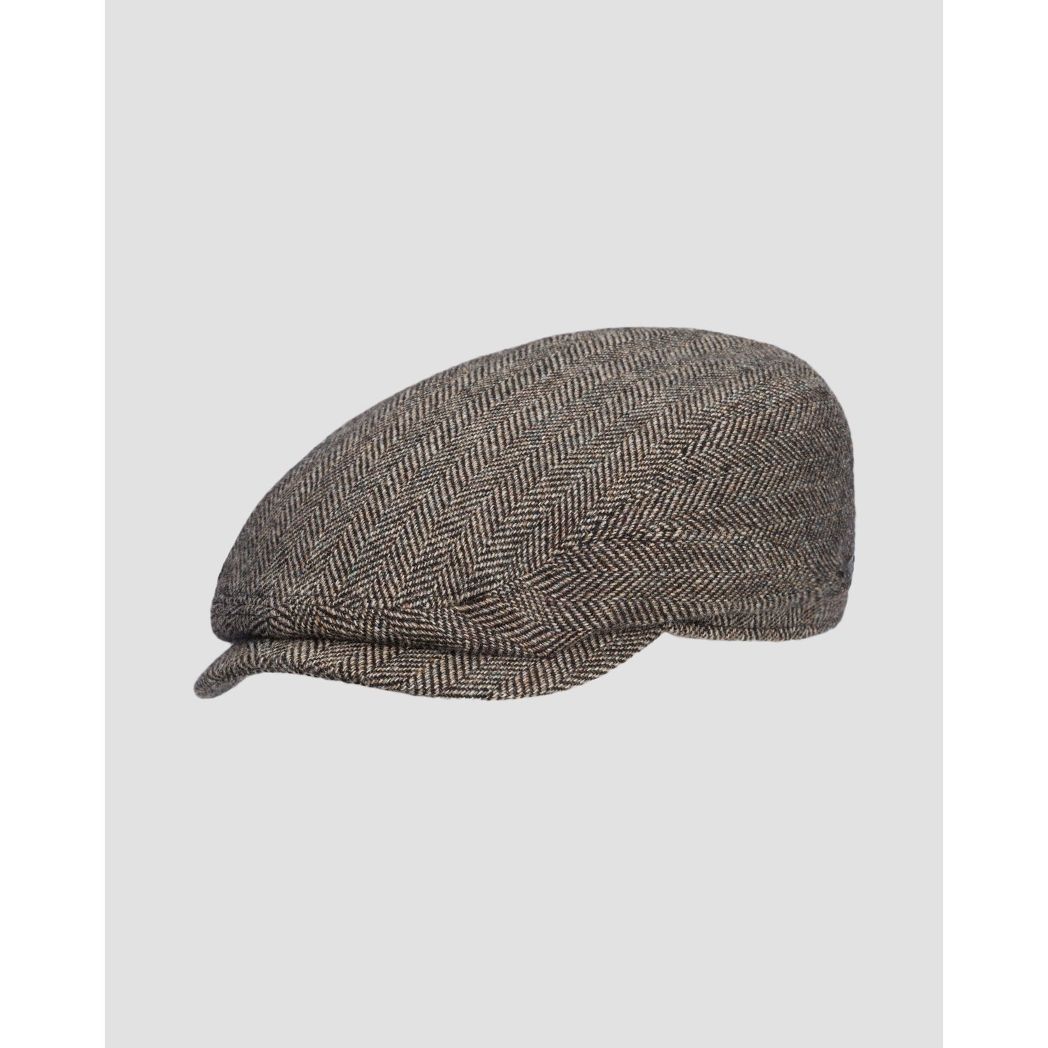 Kaszkiet Męski Stetson Driver Cap Wool Herringbone Szary
