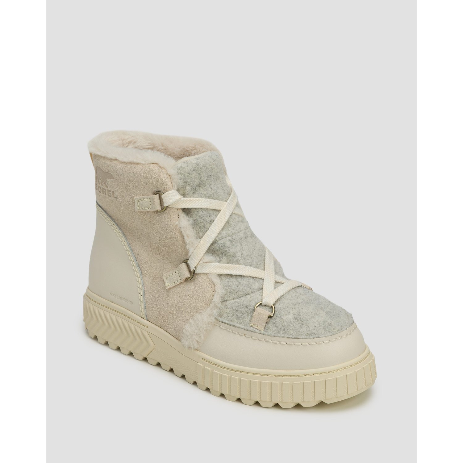 Buty Zimowe Damskie Sorel Ona Ave™ Alpine Boot Wp Beżowo-szare