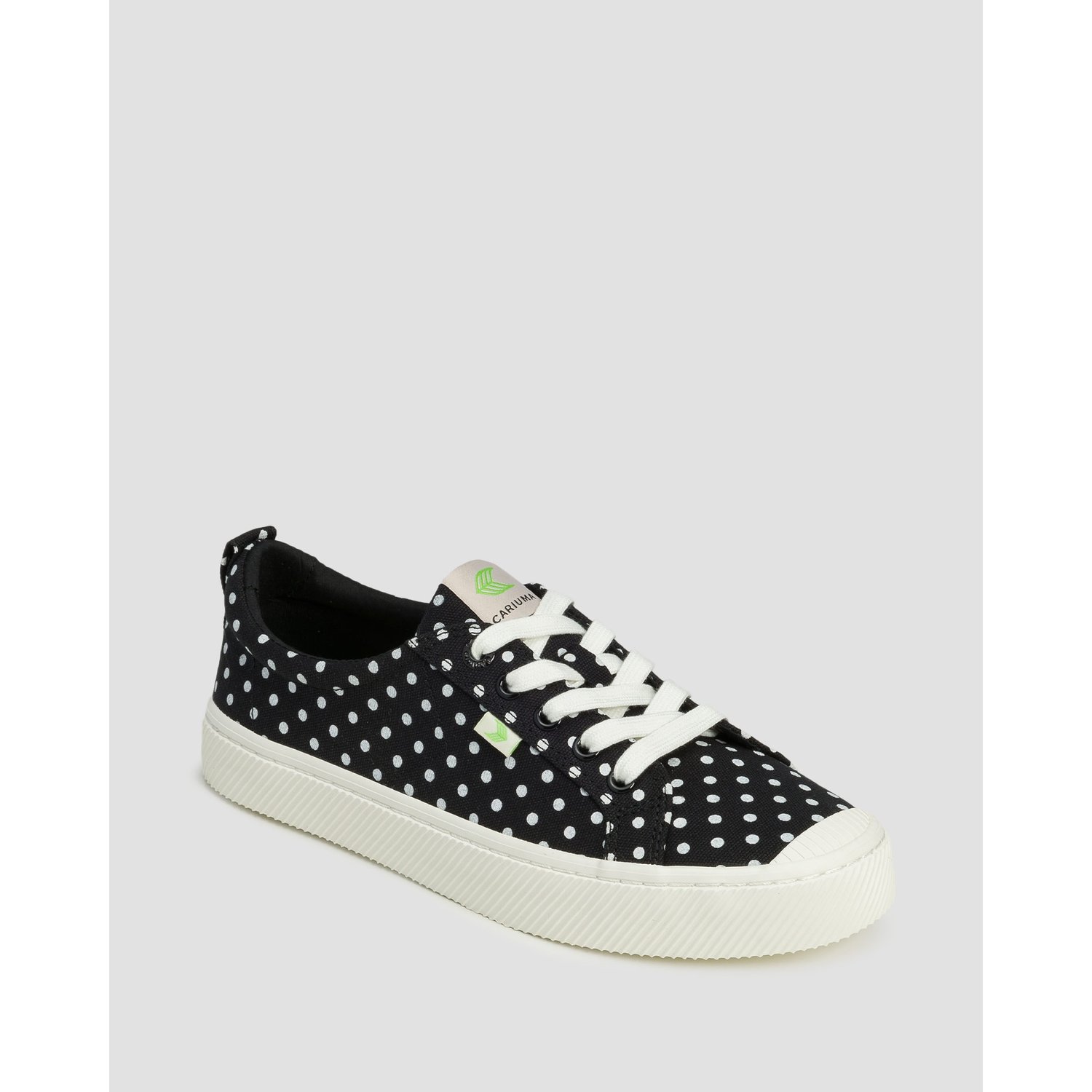 Sneakersy Damskie Cariuma Oca Low Polka Dot Black Canvas