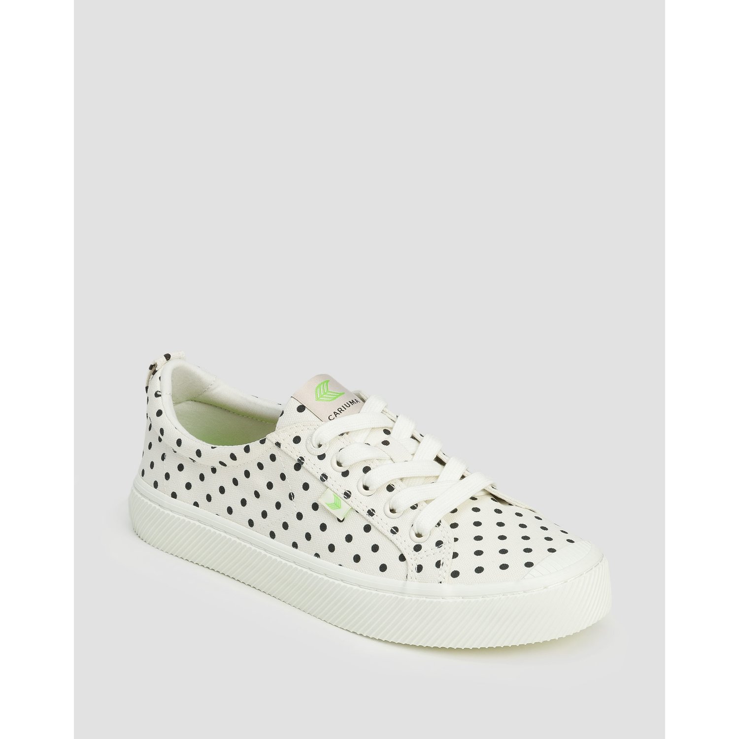 Sneakersy Damskie Cariuma Oca Low Polka Dot White Canvas