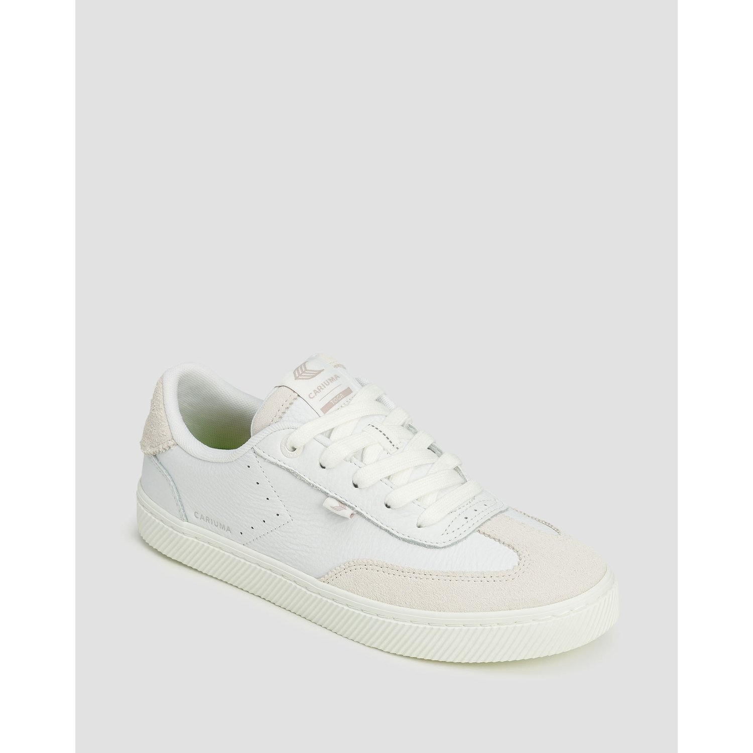Buty Skórzane Damskie Cariuma Toca White Premium Leather Smoke White Suede
