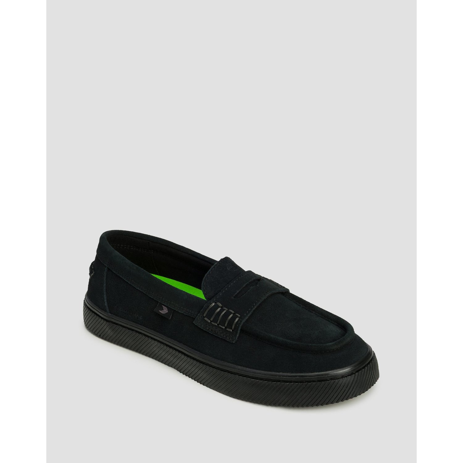 Loafersy Zamszowe Damskie Cariuma Caju Loafer All Black Suede