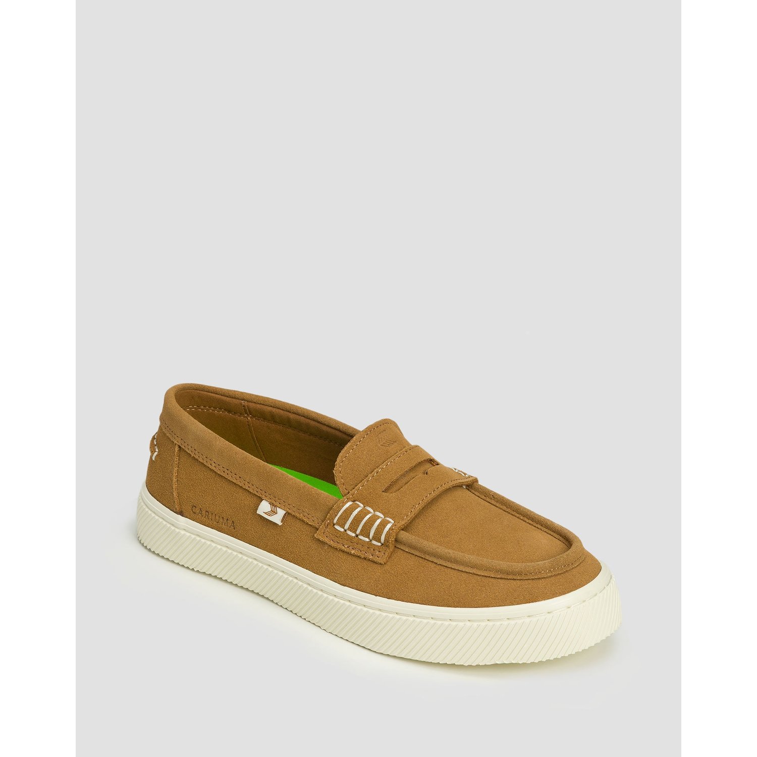 Loafersy Zamszowe Damskie Cariuma Caju Loafer Camel Suede
