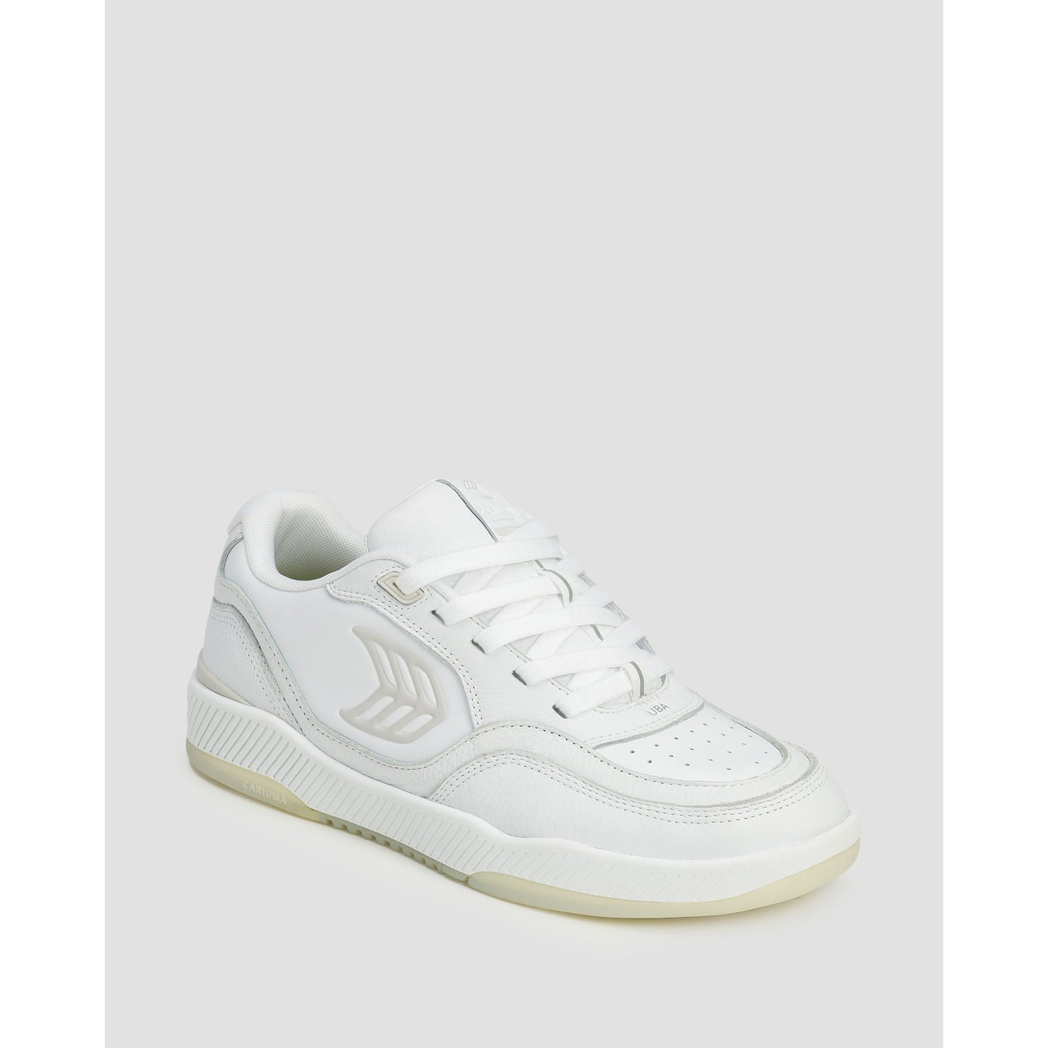 Buty Sportowe Męskie Cariuma Uba White Leather Ice Logo