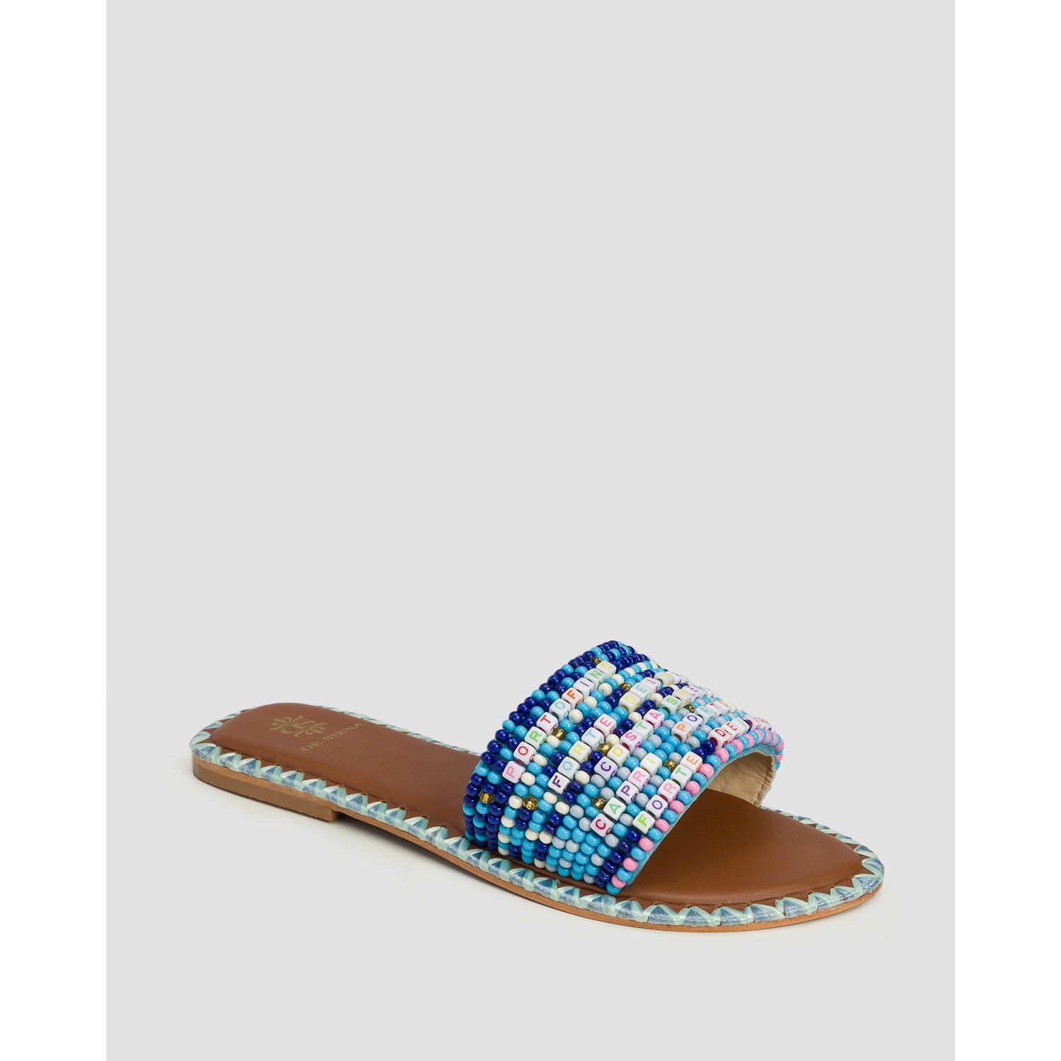 Klapki Damskie Z Koralikami De Siena Resort Italia Beads