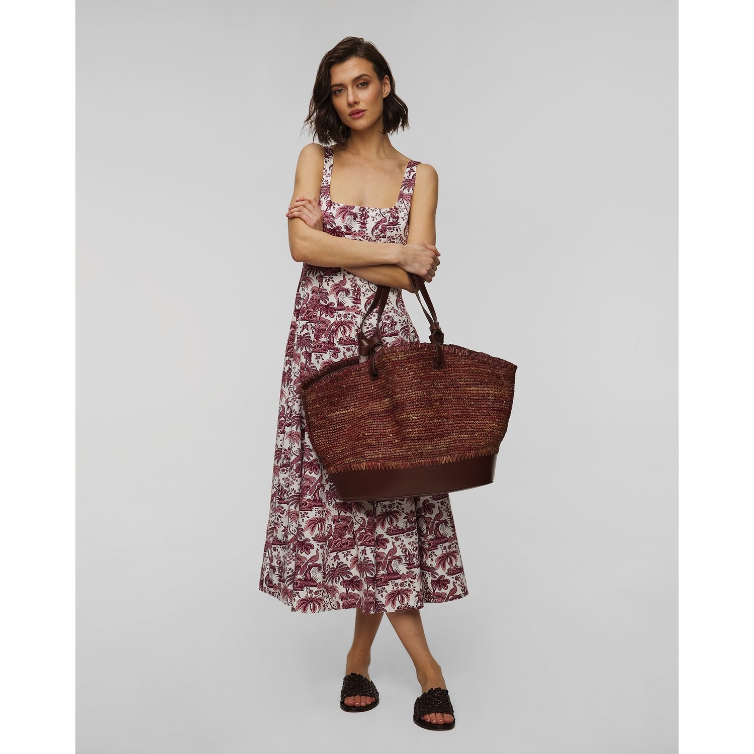 Torba Pleciona Staud Squillo Raffia Tote