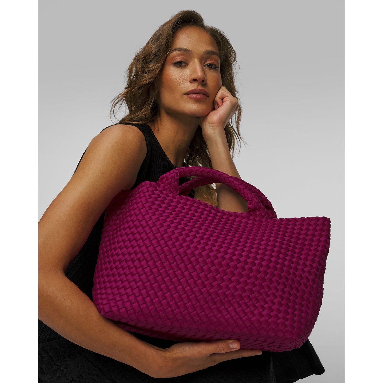 Ręcznie Pleciona Torebka Damska Naghedi St Barths Medium Tote