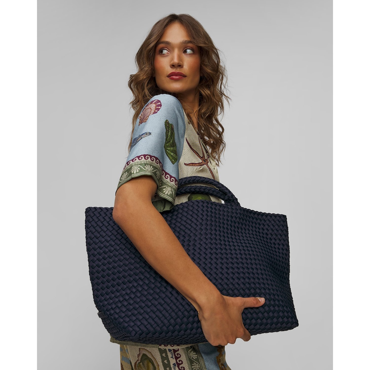 Ręcznie Pleciona Torebka Damska Naghedi St Barths Large Tote
