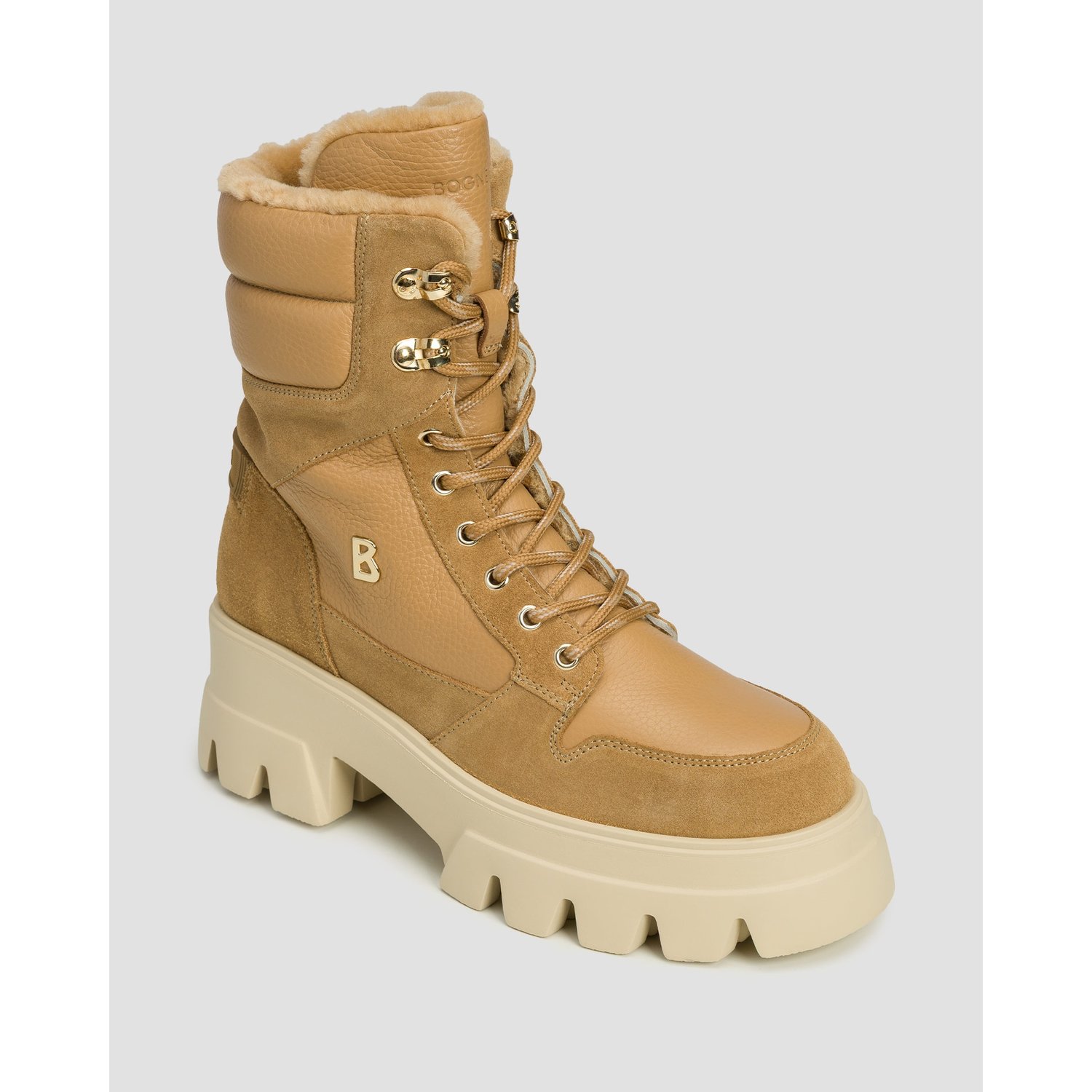 Buty Zimowe Wysokie Damskie Bogner Sapporo 2 A Brązowe