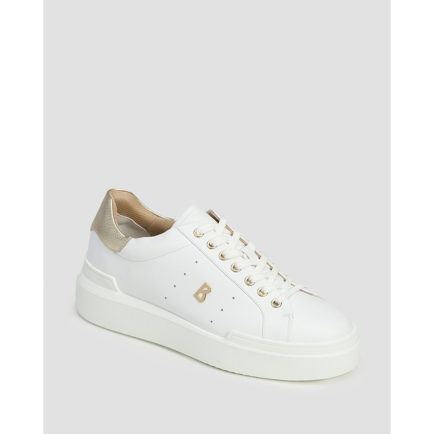 Skórzane Buty Damskie Bogner Hollywood 20 C Białe