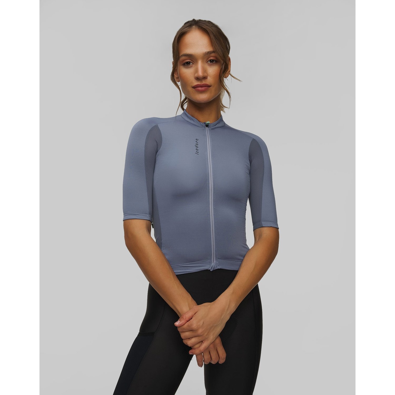 Koszulka Rowerowa Damska Isadore Signature Merino Tech Jersey Granatowa