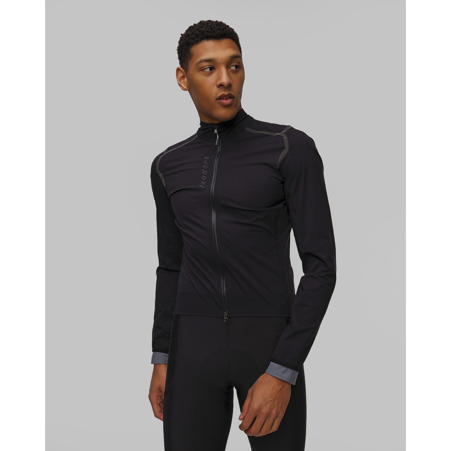 Kurtka Rowerowa Męska Isadore Signature Rain Jacket Czarna