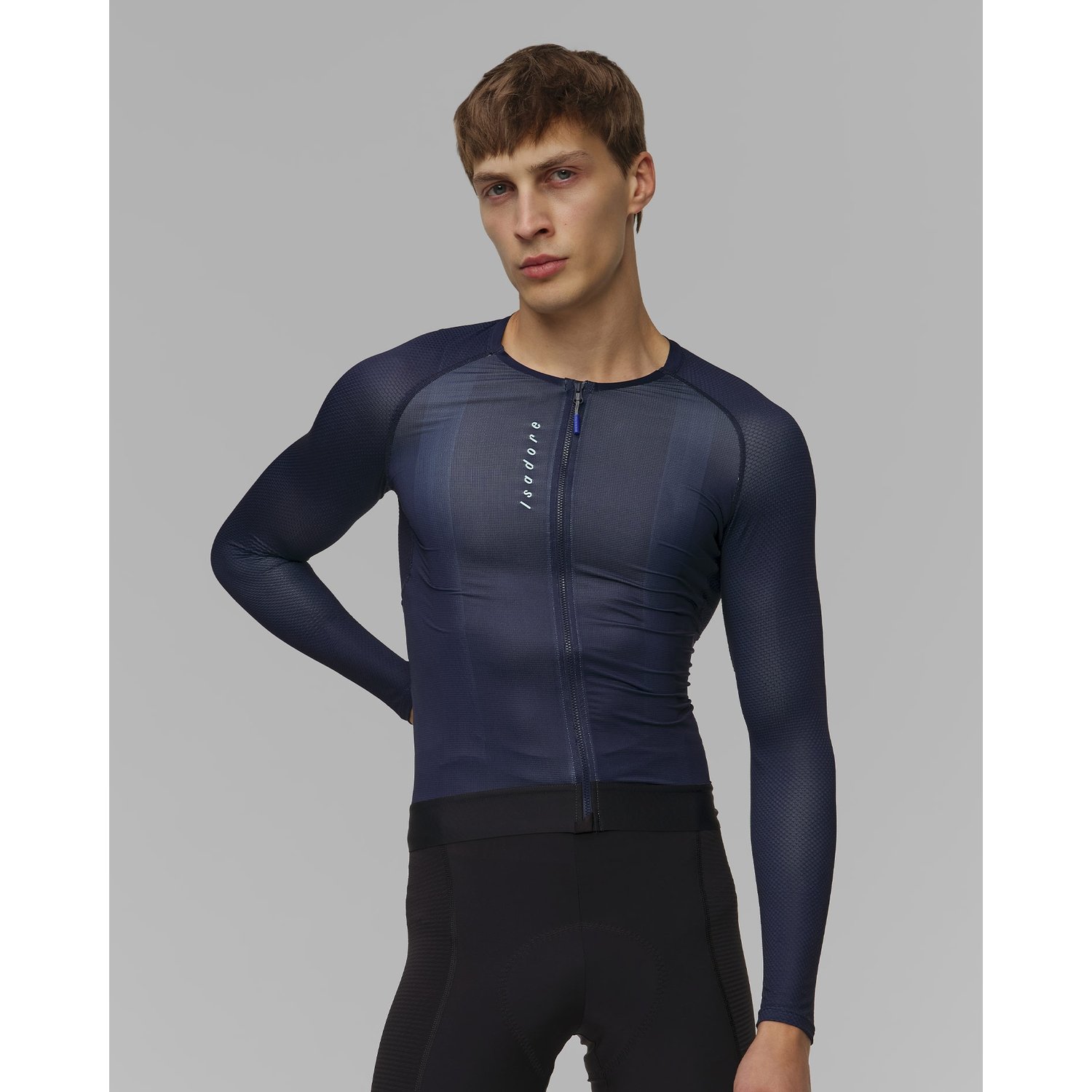 Longsleeve Rowerowy Męski Isadore Alternative Ultralight Long Sleeve Jersey Granatowy