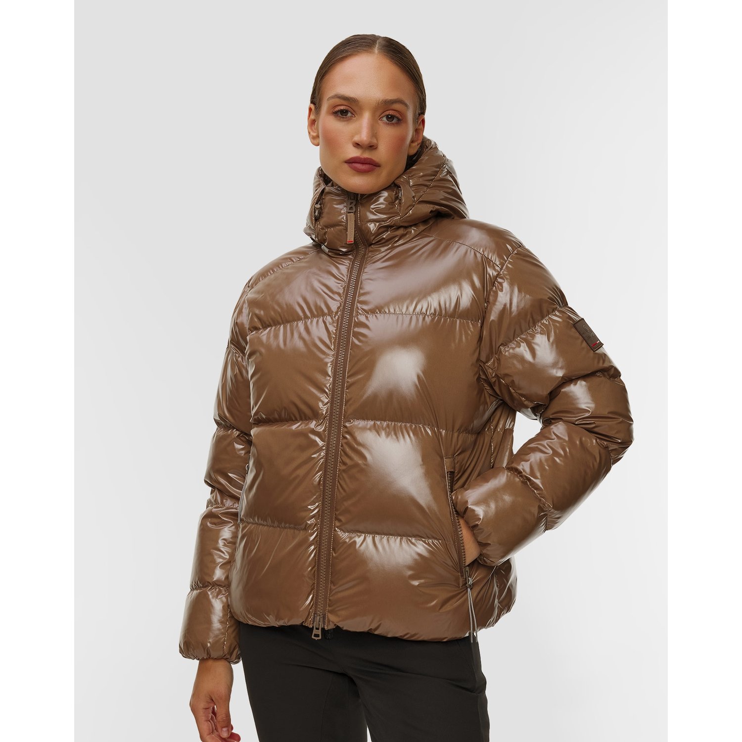 Brązowa Kurtka Puchowa Damska Bogner Fire+ice Vally-d