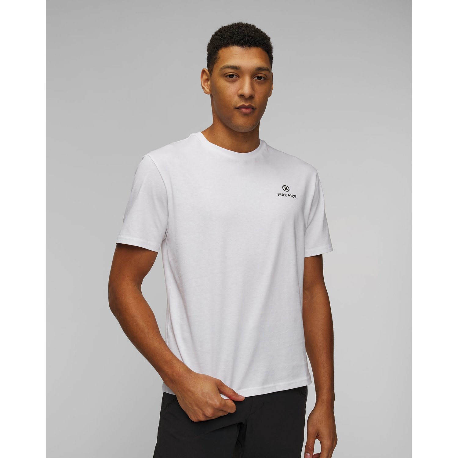 Biały T-shirt Męski Bogner Fire+ice Mick3