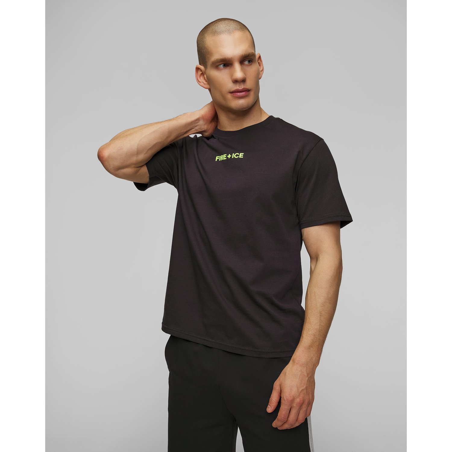 Granatowy T-shirt Męski Bogner Fire+ice Mick3