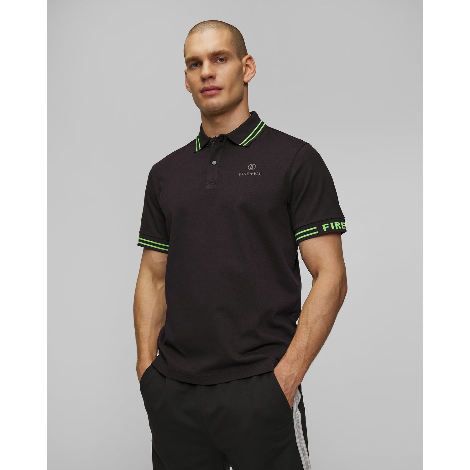 Granatowa Koszulka Polo Męska Bogner Fire+ice Arjan