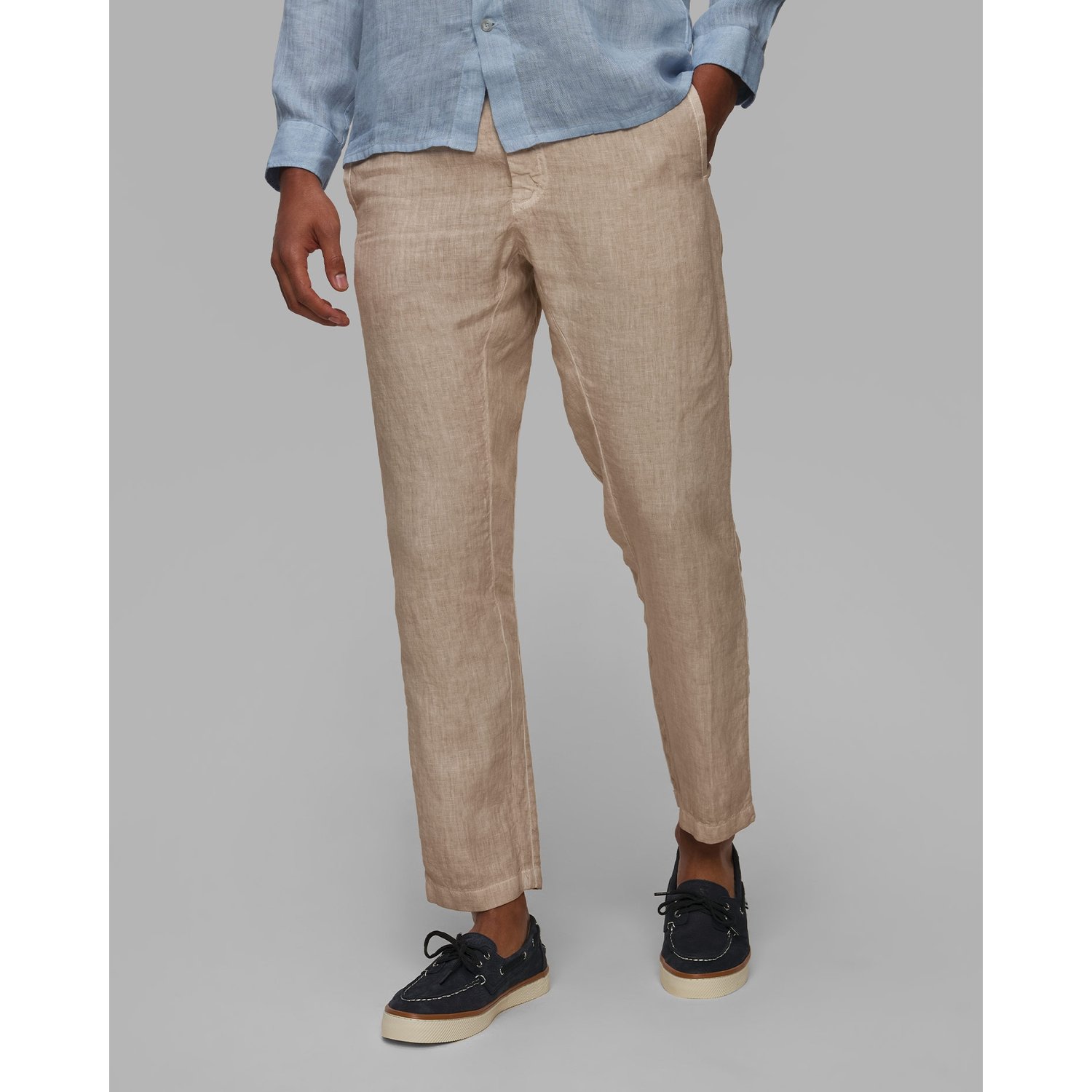 Spodnie Lniane Męskie 120% Lino Drawstring Pants