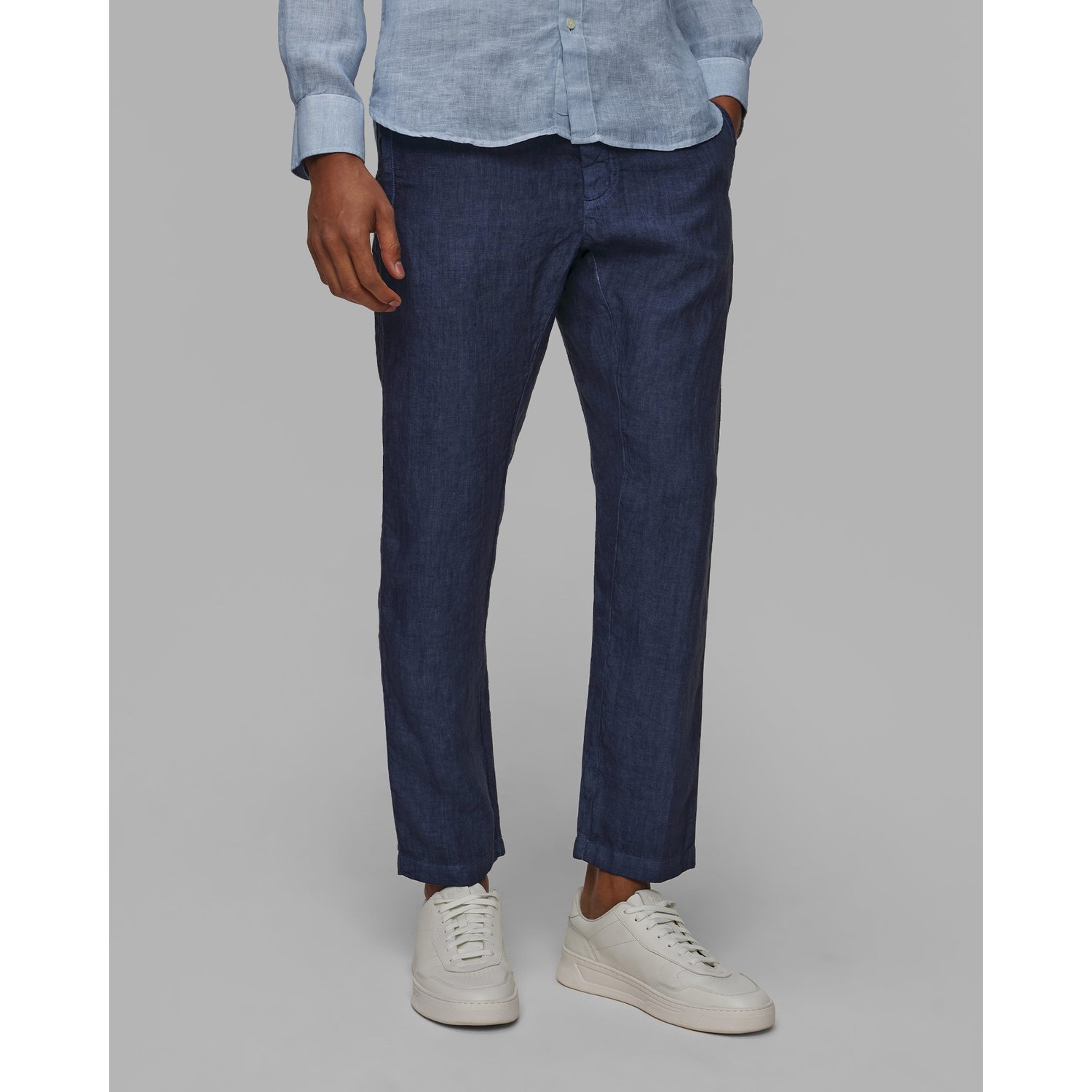 Spodnie Lniane Męskie 120% Lino Drawstring Pants