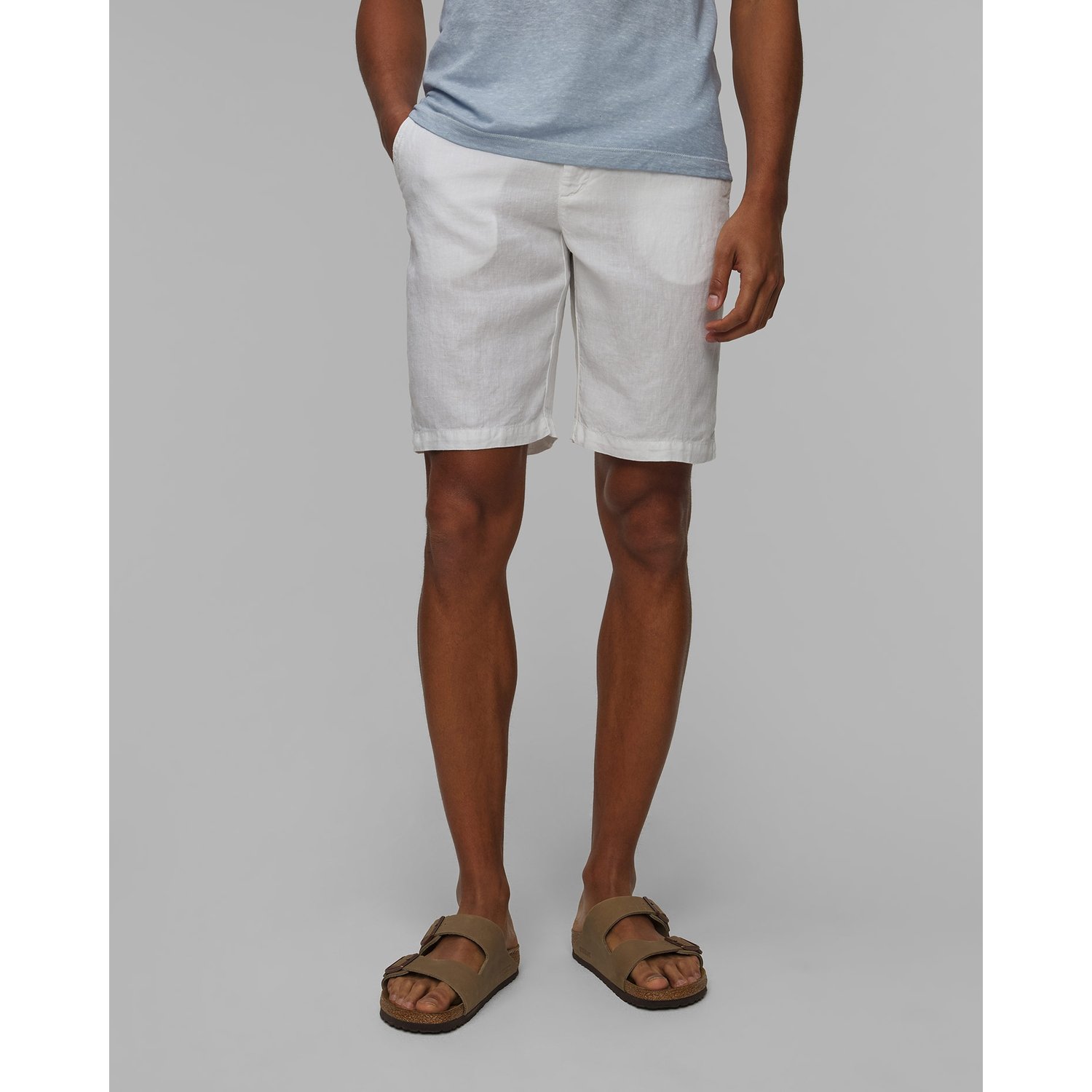 Szorty Lniane Męskie 120% Lino Slim Fit Chino Shorts