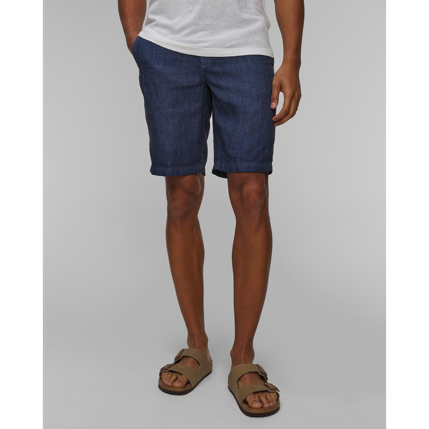 Szorty Lniane Męskie 120% Lino Slim Fit Chino Shorts