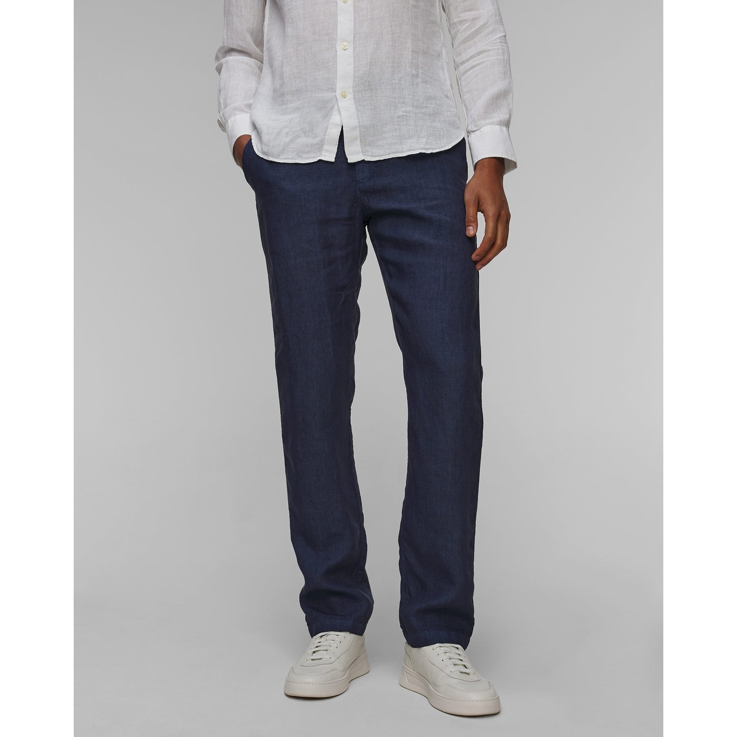 Spodnie Lniane Męskie 120% Lino Drawstring Pants